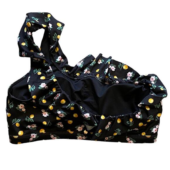 Victoria's Secret Bathing Suit top Ruffle One-Shoulder Brazilian Bikini Lemon L - Picture 5 of 9